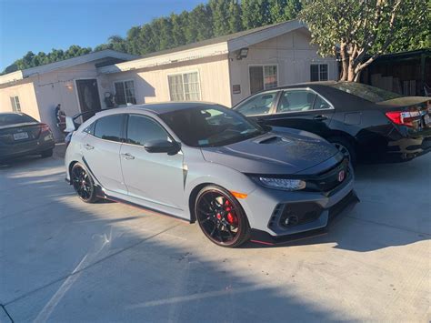 My First Stick Shift Car The 19 Civic Type R In Sonic Grey Pearl Honda