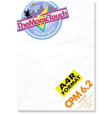 Cpm 62 Transfer Paper A4r Box Of 100 Sheets The Magic Touch