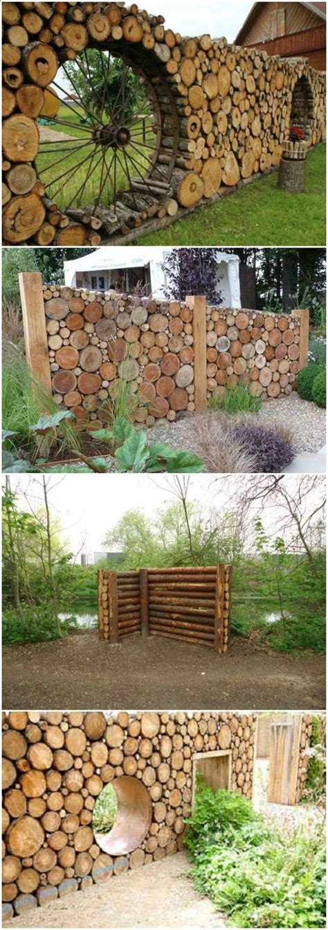 Maybe you would like to learn more about one of these? Coole Gartenzaungestaltung mit Holzstämmen ...