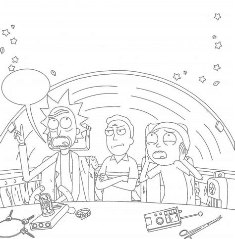 Printable Rick And Morty Coloring Pages 101 Coloring