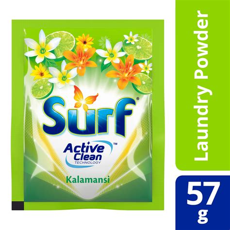 Surf Powder Detergent Kalamansi 57g Sachet Pabilisph