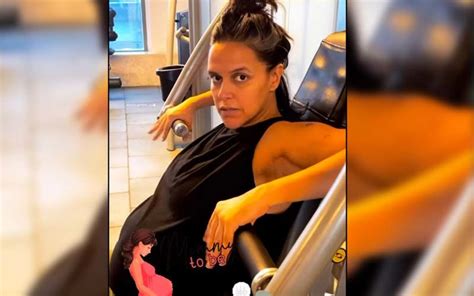 preggers neha dhupia gives major fitspiration as she works out in the