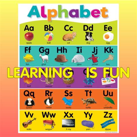 Educational Chart For Kids A4 Laminated Alphabet Shopee Philippines