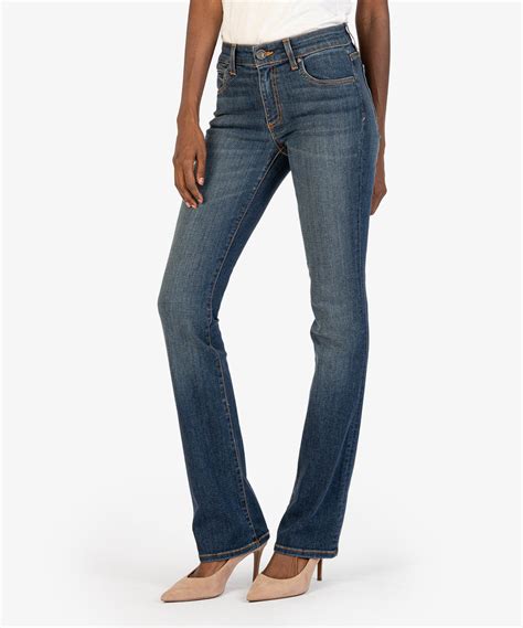 Natalie Bootcut Mid Rise Long Inseam Bravo Wash Kut From The Kloth