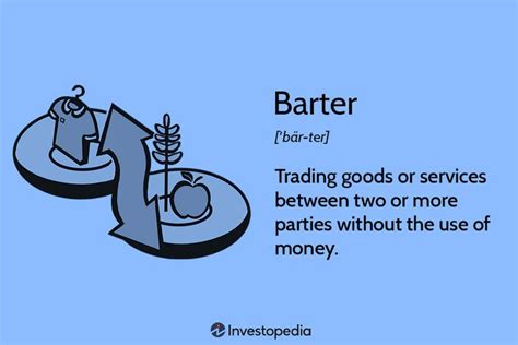 Barter Or Bartering Definition Uses And Example