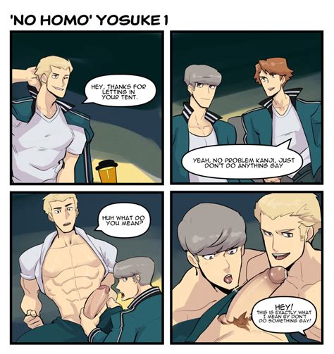 Rule 34 Gay Gay Denial Hanamura Yousuke Kaito Draws Kanji Tatsumi Male Male Male Male Only