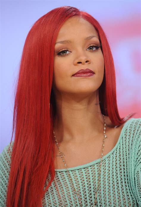 Rihanna Rihanna Red Hair Red Hair Color Shades Rihanna Hair Color