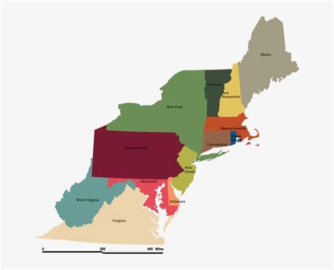 Map Of The Us Northeast Region