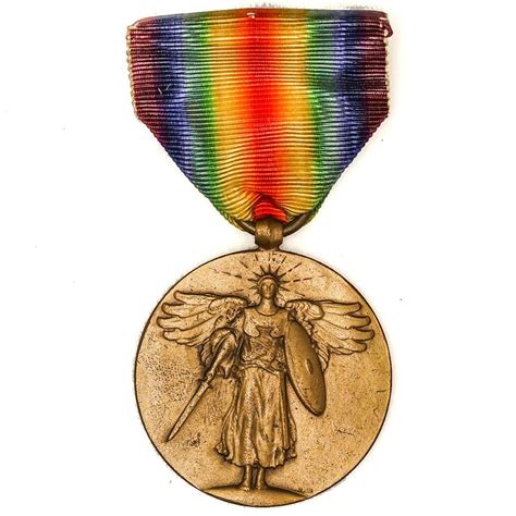 World War I Victory Medal With Ribbon Nearly Mint