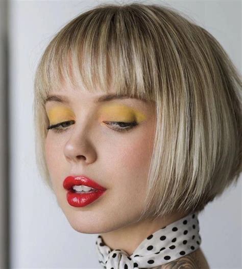 Cute Short Bob Hairstyles For Women This Year 29 Shortbobhaircutswithbangs Choppy Bob