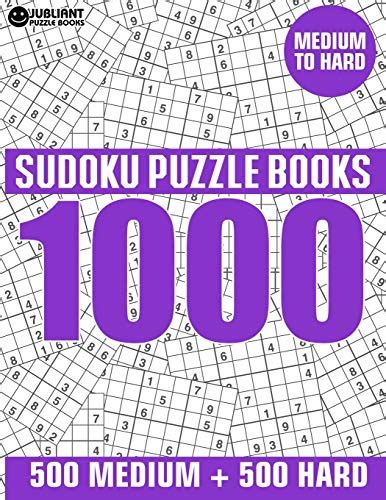 1000 Sudoku Puzzles 500 Medium And 500 Hard Medium To Hard Sudoku Puzzle