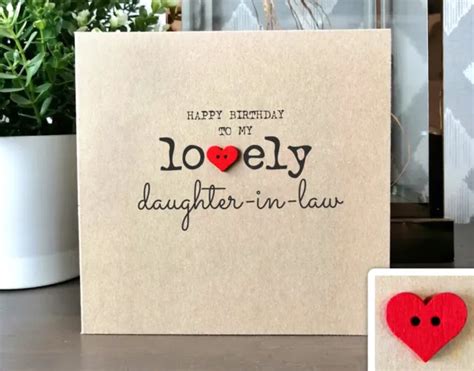 Daughter In Law Birthday Card Handmade Personalised Birthday Card For Daughter £375 Picclick Uk