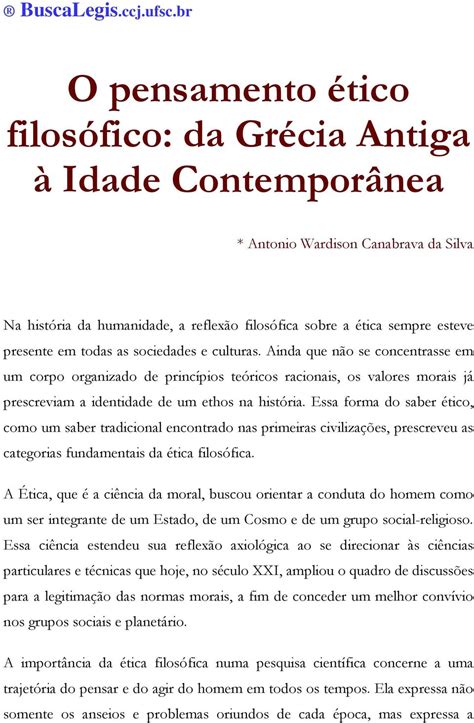 O Pensamento ético Na Idade Média