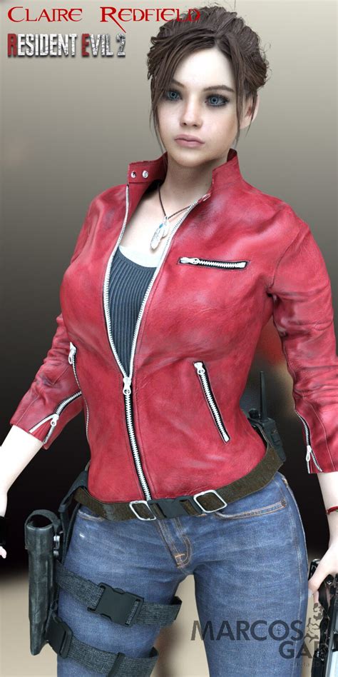 artstation claire redfield re2r for genesis 8 female resources