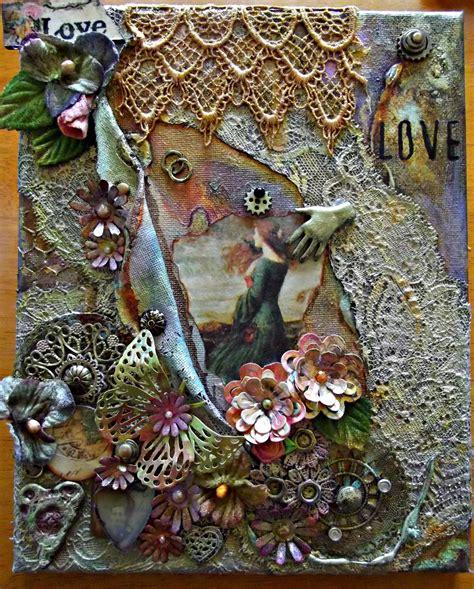 Pin By Brenda Callendar On Other Crafts Mixed Media Art Canvas Mixed