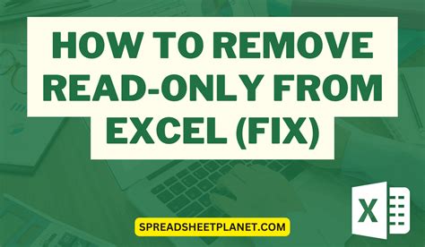 How To Remove Read Only From Excel Easy Fix