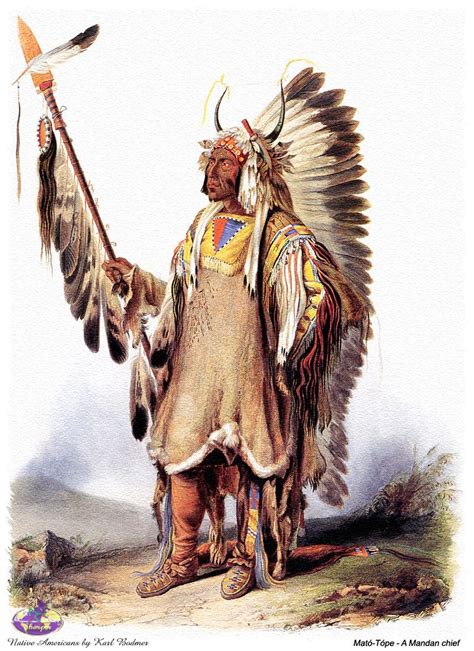 Mato Tope A Mandan Chief 1833 Karl Bodmer American Indian Art