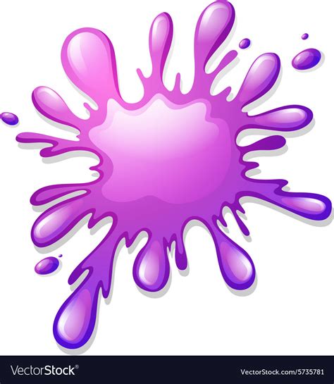 Purple Color Splash On White Royalty Free Vector Image