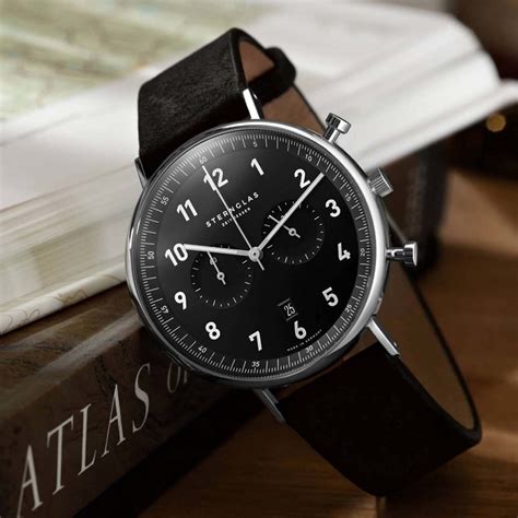 Sternglas Watch Chrono Black Discover How The Bauhaus Influenced