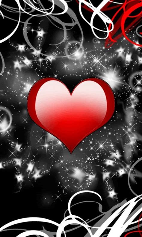Sparkly Heart Wallpaper Love Wallpaper For Mobile Cute Images For