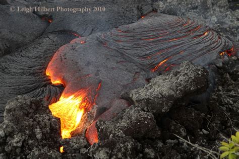 Hawaiian Lava Daily ~ Coastal Plain Lava Field Remains Hot Molten