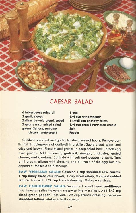 Vintage Recipes 1950s Salads Vintage Recipes Recipes Cookbook Recipes