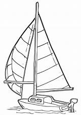 Sailboat Coloring Sailboat2 sketch template