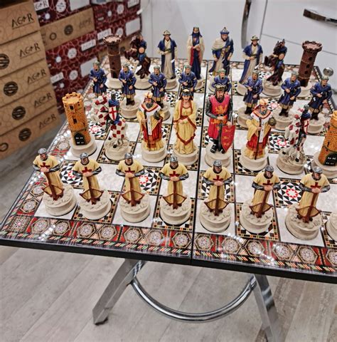 Hand Painted Chess Set Etsy
