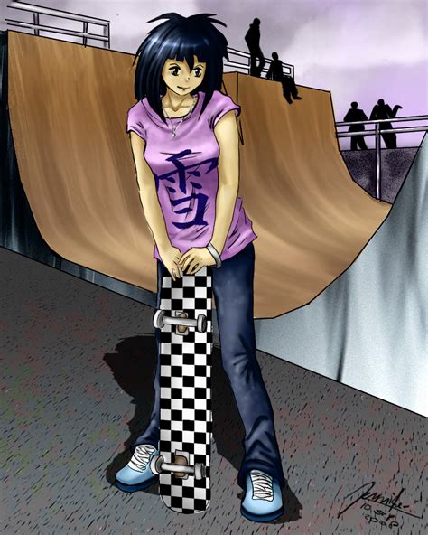 Skater Girl Yuuki By Temarinde On Deviantart