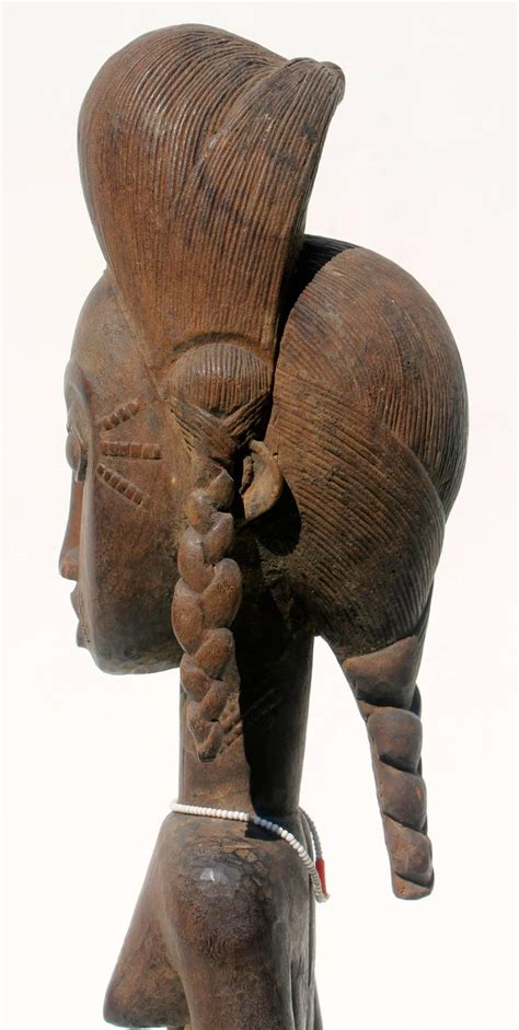 Baule Female Carved Wood Figure African Sculpture Sotheby S Provenance For Sale At 1stdibs