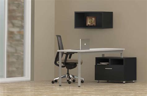 L Desk With Hutch Paco Modern L Shaped Desk 60 W X 54 D