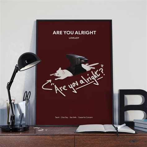Lovejoy Are You Alright Album Cover Poster Lovejoy Poster Etsy Australia