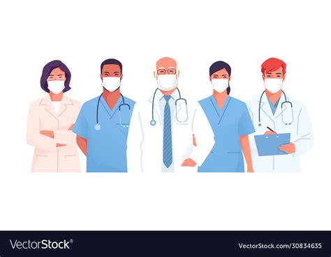 A Medical Team Group Royalty Free Vector Image