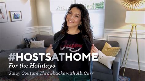 Juicy Couture Throwbacks With Ali Carr Qvc Hosts At Home For The Holidays Youtube