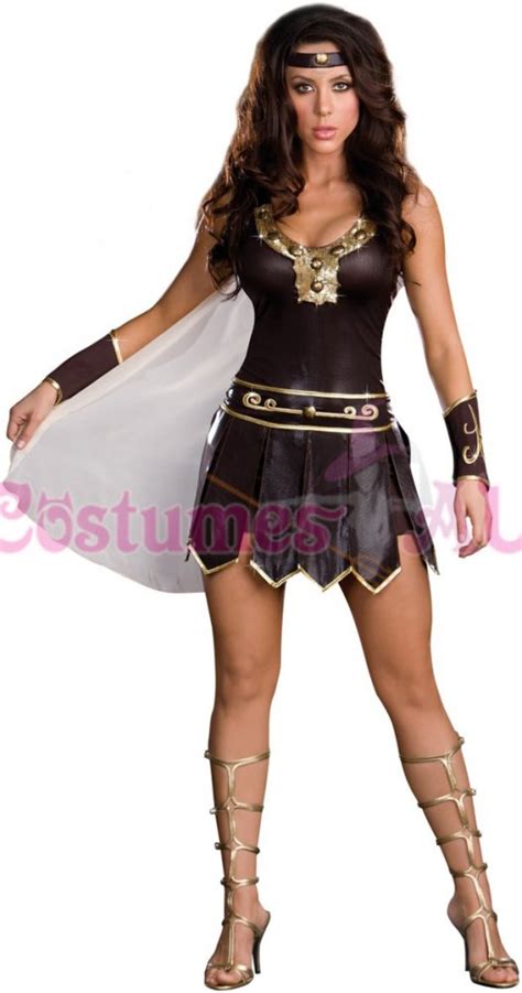 Ladies Xena Gladiator Warrior Princess Roman Spartan Fancy Dress