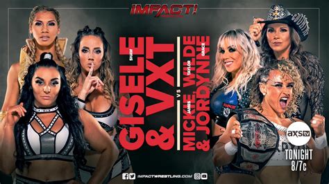 Impact Results Oct 27 2022 Gisele Shaw And Vxt Vs Mickie James