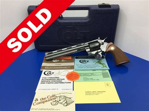 1983 Colt Python 357mag Blue 8 Legendary Snake Series Revolver