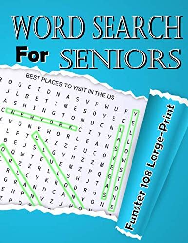 Large Print Word Search Puzzles For Seniors Printables