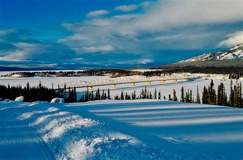 Teslin Yukon Territory Alaska Highway In January Photograph By Cathy