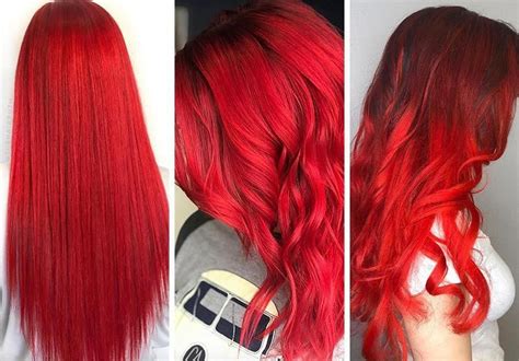 Red Hair Shades And Color Ideas Fire Engine Red Hair Color
