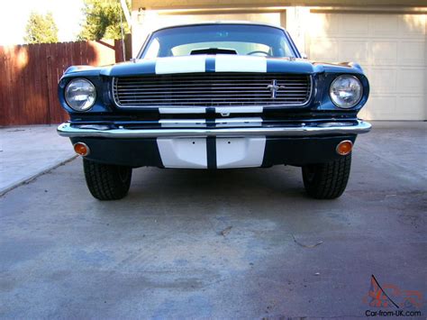 1966 Mustang Fastback 22 Gt350 Shelby Restored Midnight Blue Recreation