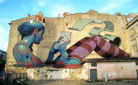 Huge Street Art Murals Transform City Of Lodz In Poland Murals Street