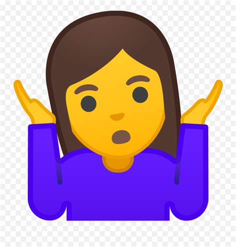 Person Shrugging Emoji Shoulder Shrug Emoji Pngshrug Emoji Png