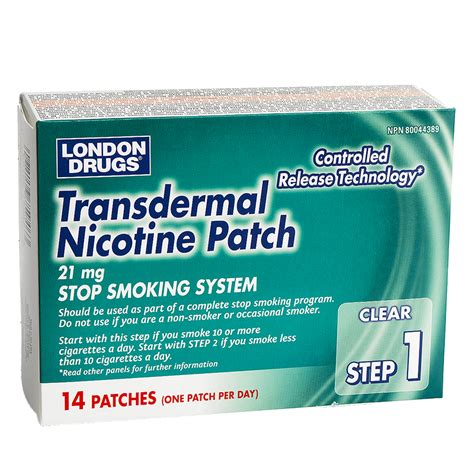 l d nicotine patch step 1 21mg 14 s