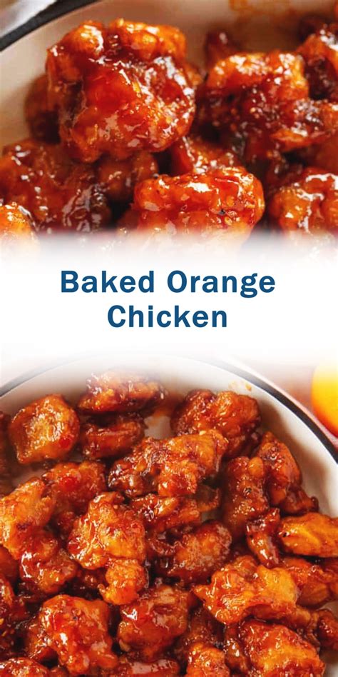 This baked orange chicken recipe is a healthier & easier version of classic chinese orange chicken. Baked Orange Chicken in 2020 | Baked orange chicken ...