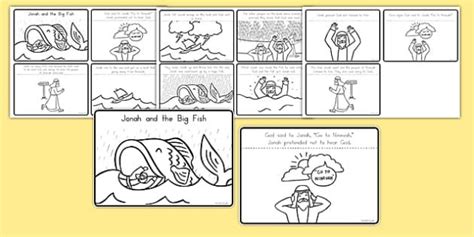 Jonah And The Big Fish Story Sequencing Usa Jonah Bible Big