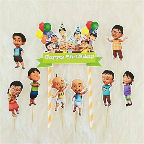 Jual Topper Upin Ipin Topper Ulang Tahun Topper Puding Topper Kue