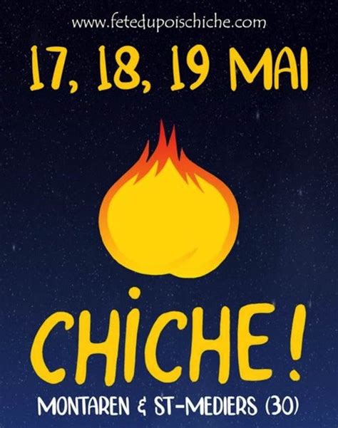 Chiche Bet You Aliore Will Be At The Chickpea Festival Pois