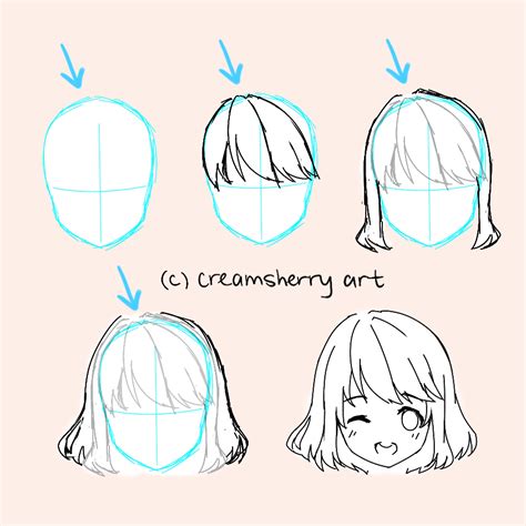 How To Draw Hair By Creamsherry Media