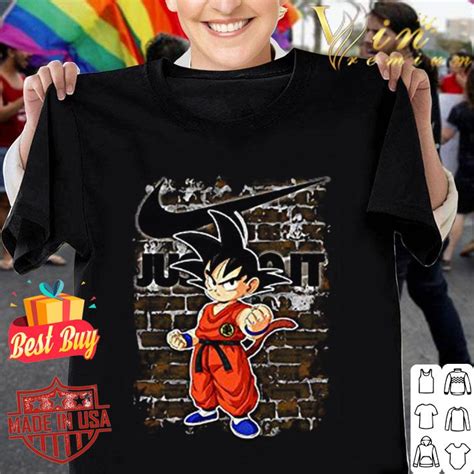 Find deals on products in womens shops on amazon. Nike Just Do It Son Goku Dragon Ball Z shirt, hoodie, sweater, longsleeve t-shirt
